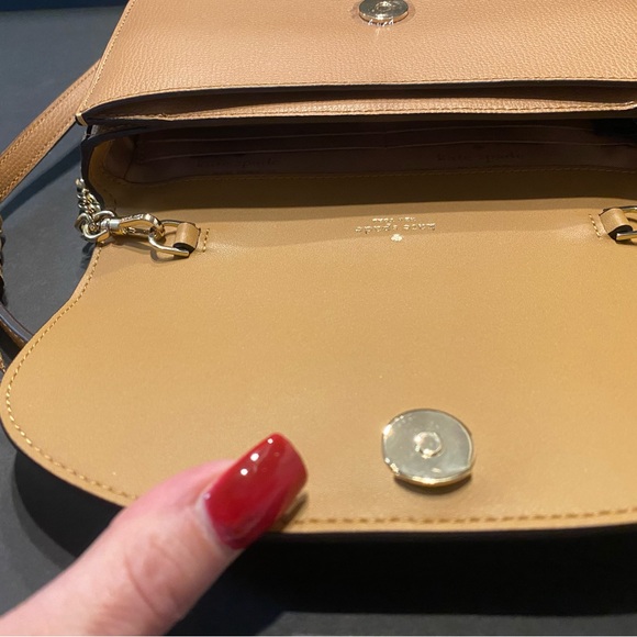 Kate Spade Kristi Flap Tan Crossbody Bag - Picture 6 of 13